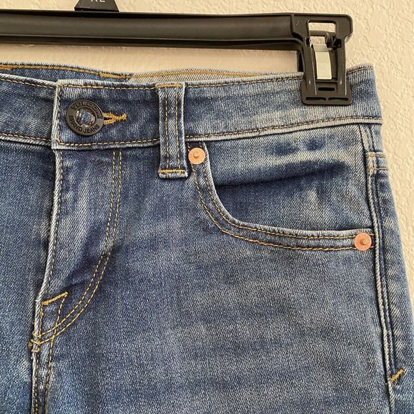 Volcom Solver Jeans Modern Fit Tapered Leg Mens Size 24 Stretch Blue Denim - Picture 3 of 11